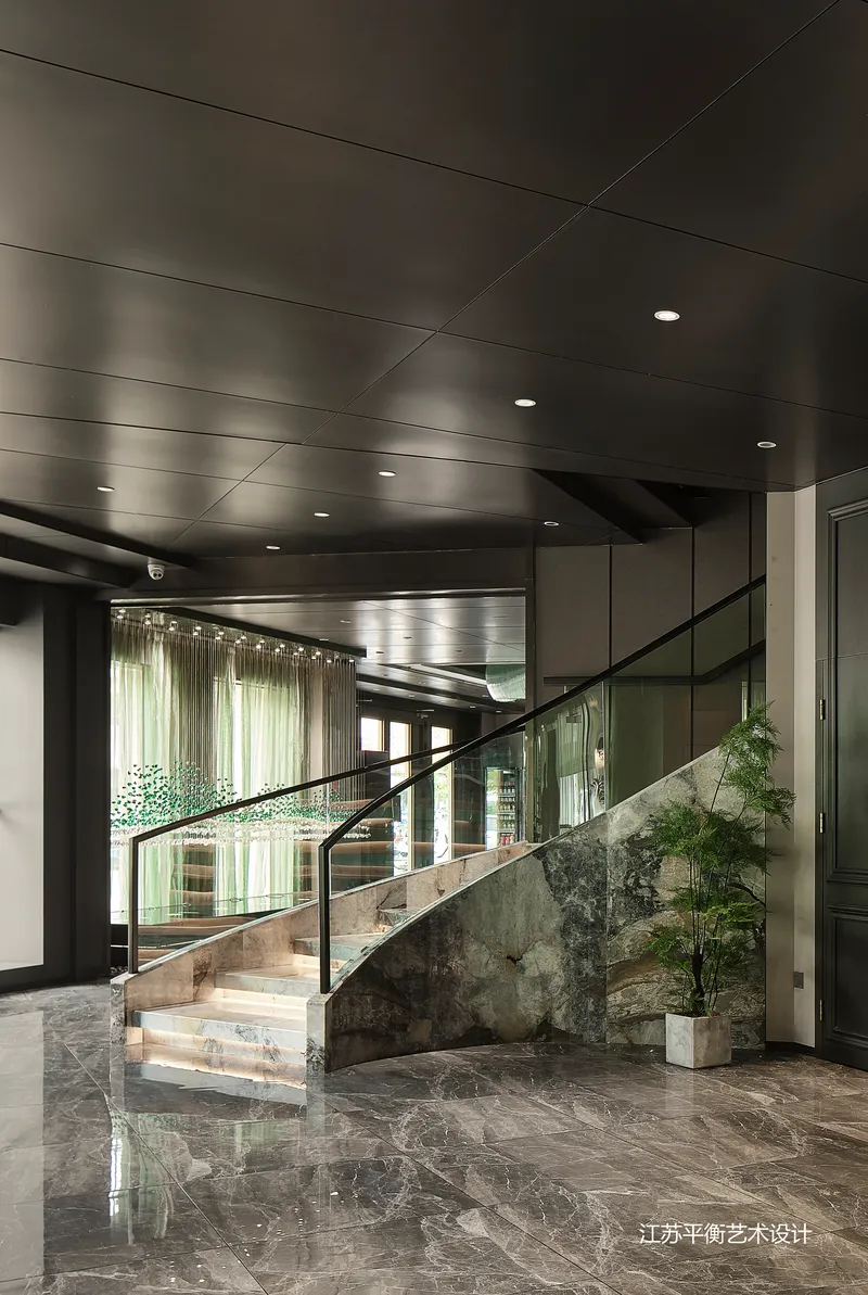 一层大堂水景1+楼梯